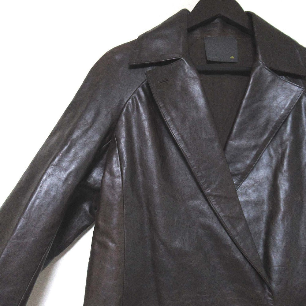 Fendi Double Breasted Leather Coat