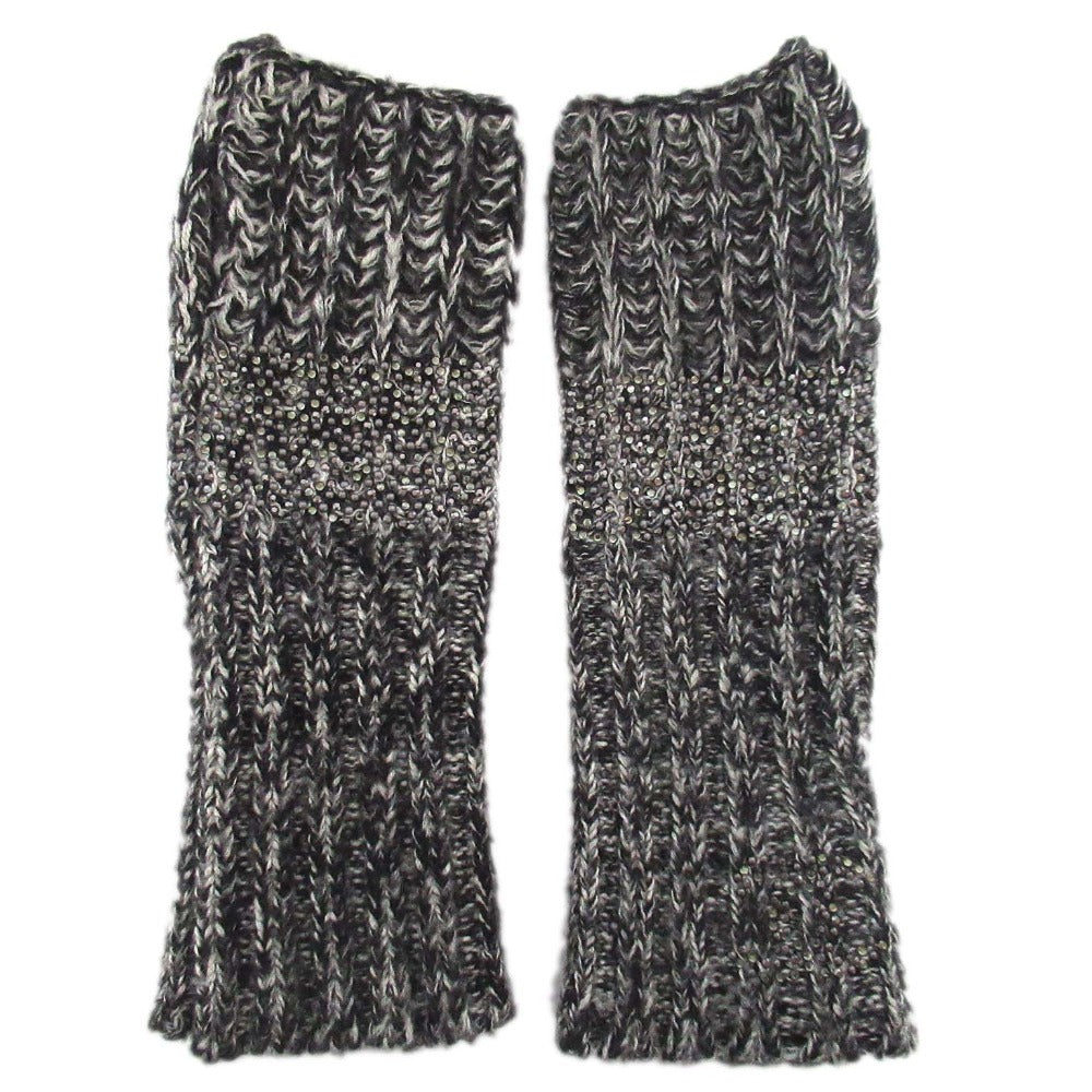 Chanel Line Stone Silk Cashmere Arm Warmer