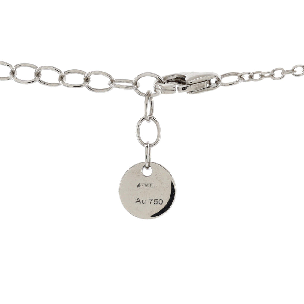 Icon Blooms Pendant Necklace 18K White Gold and Enamel