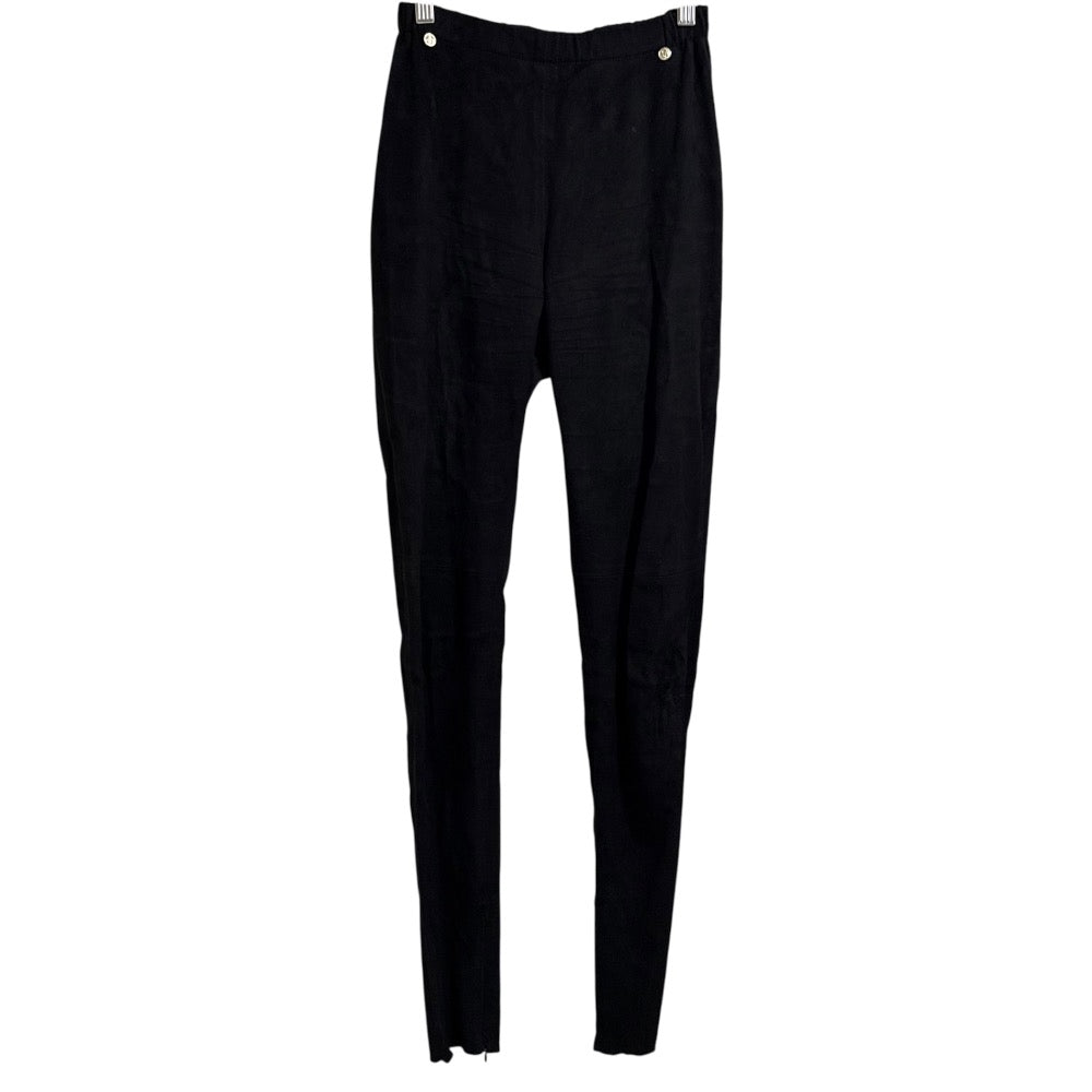 Chanel Lambskin Suede Skinny Pants