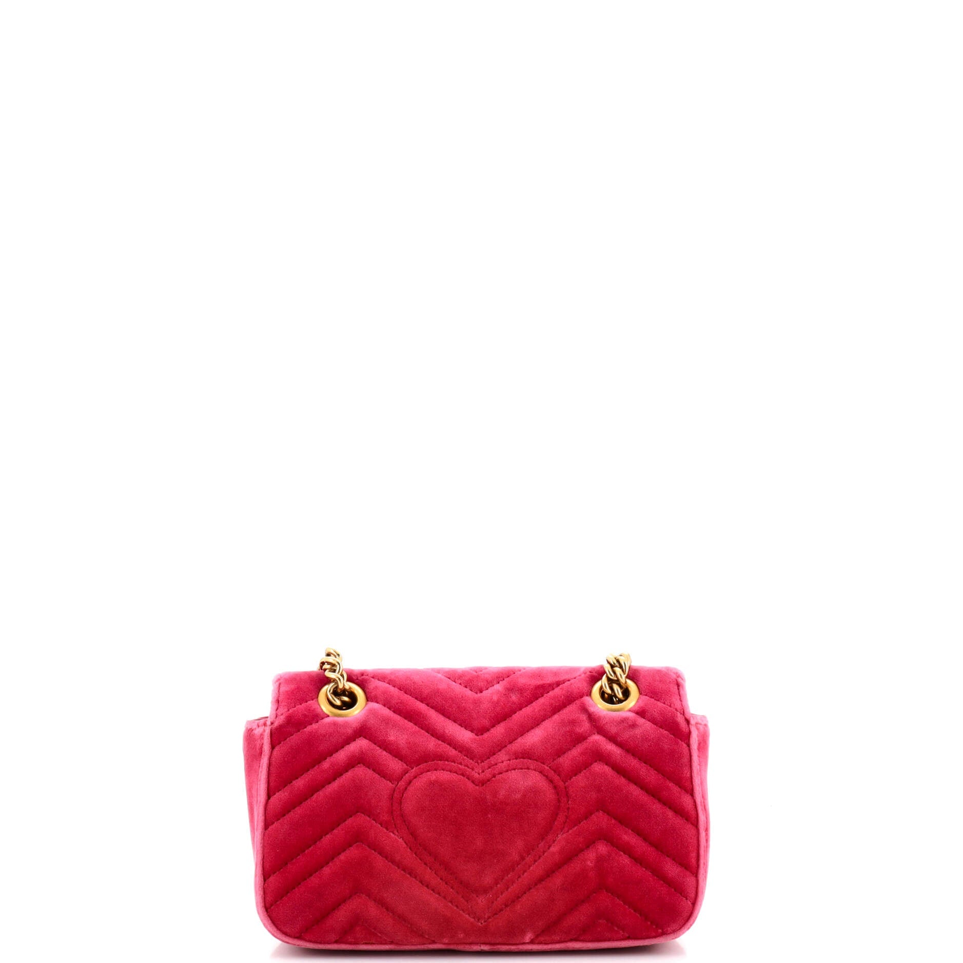 GG Marmont Flap Bag Matelasse Velvet Mini