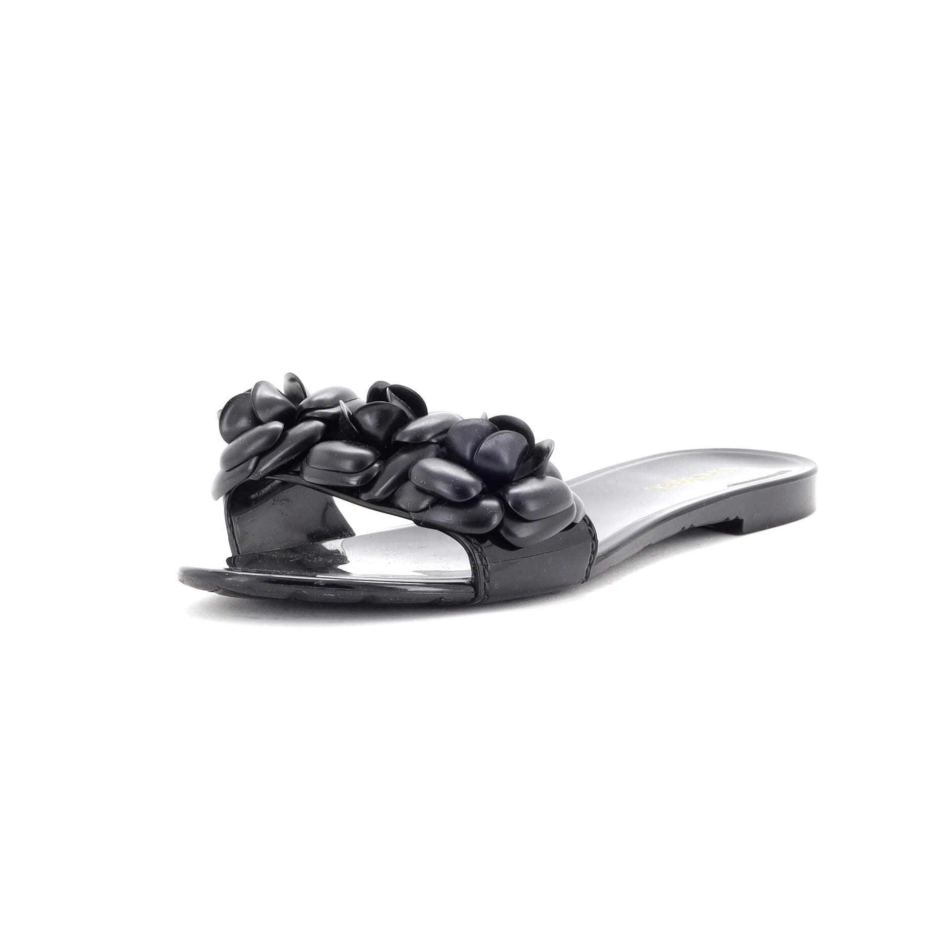 Women's Triple Camellia Mule Sandals Rubber