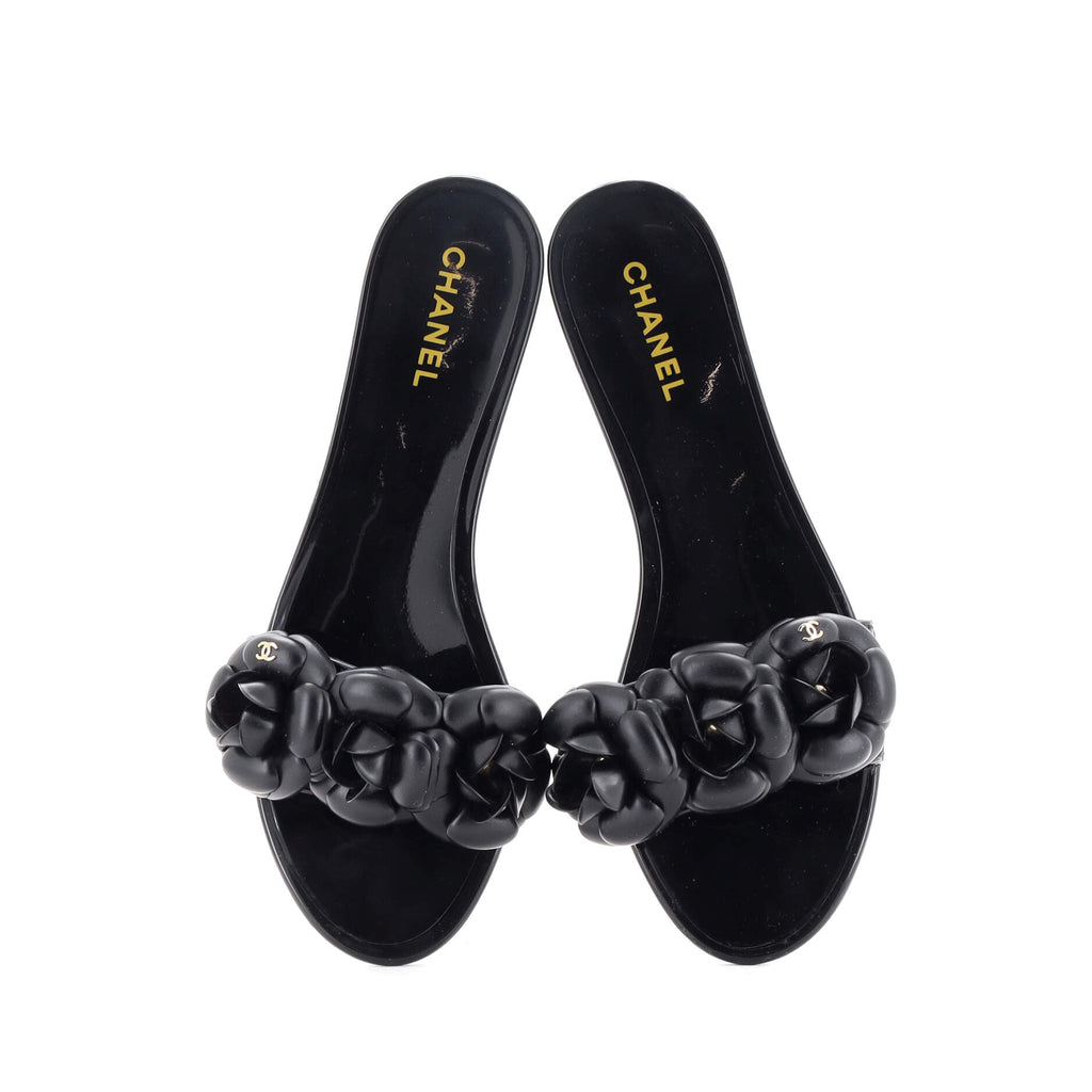 Women's Triple Camellia Mule Sandals Rubber