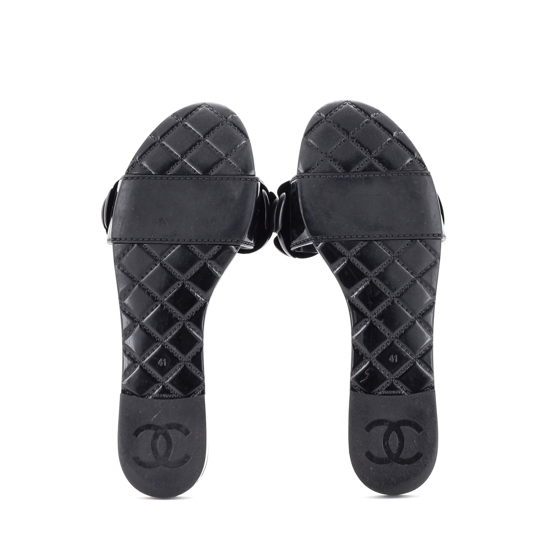 Women's Triple Camellia Mule Sandals Rubber