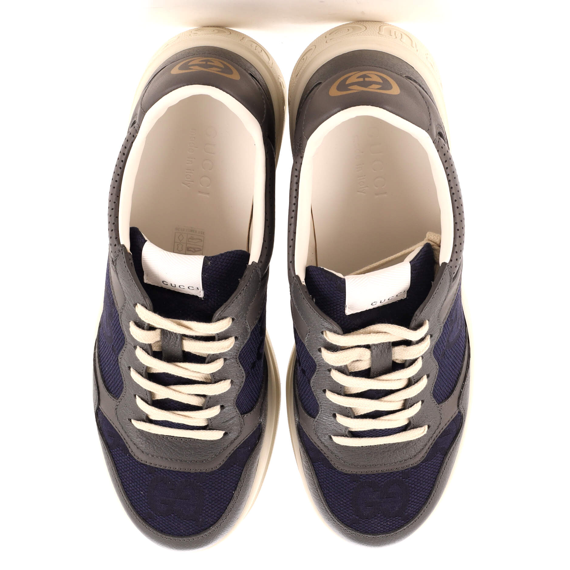 Men's Dali Sneakers GG Canvas with Leather