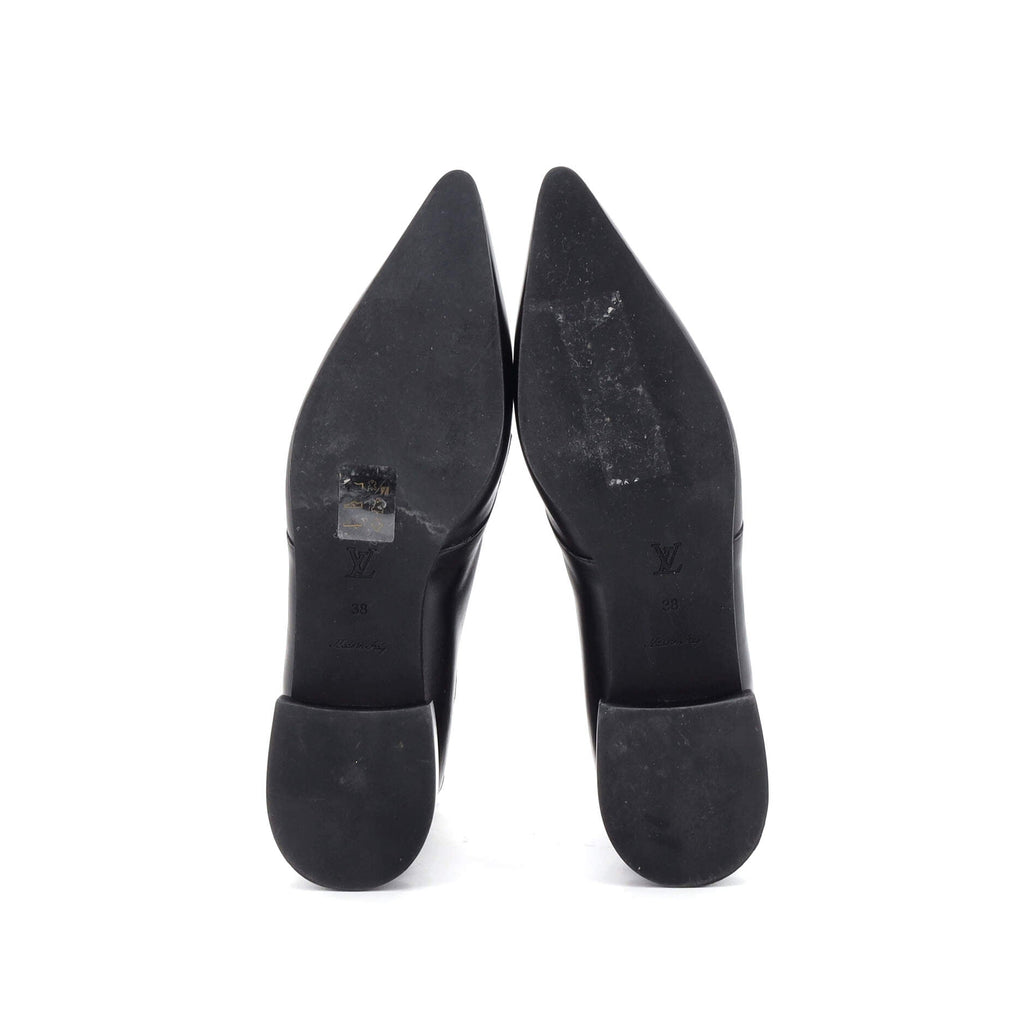 Women's Jumble Flat Ankle Boots Leather and Monogram Canvas