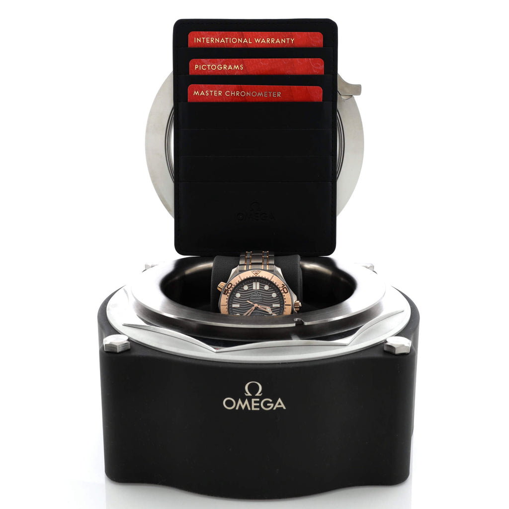 Seamaster Professional Diver 300M Co-Axial Master Chronometer Automatic Watch Titanium Tantalum and Sedna Gold 42