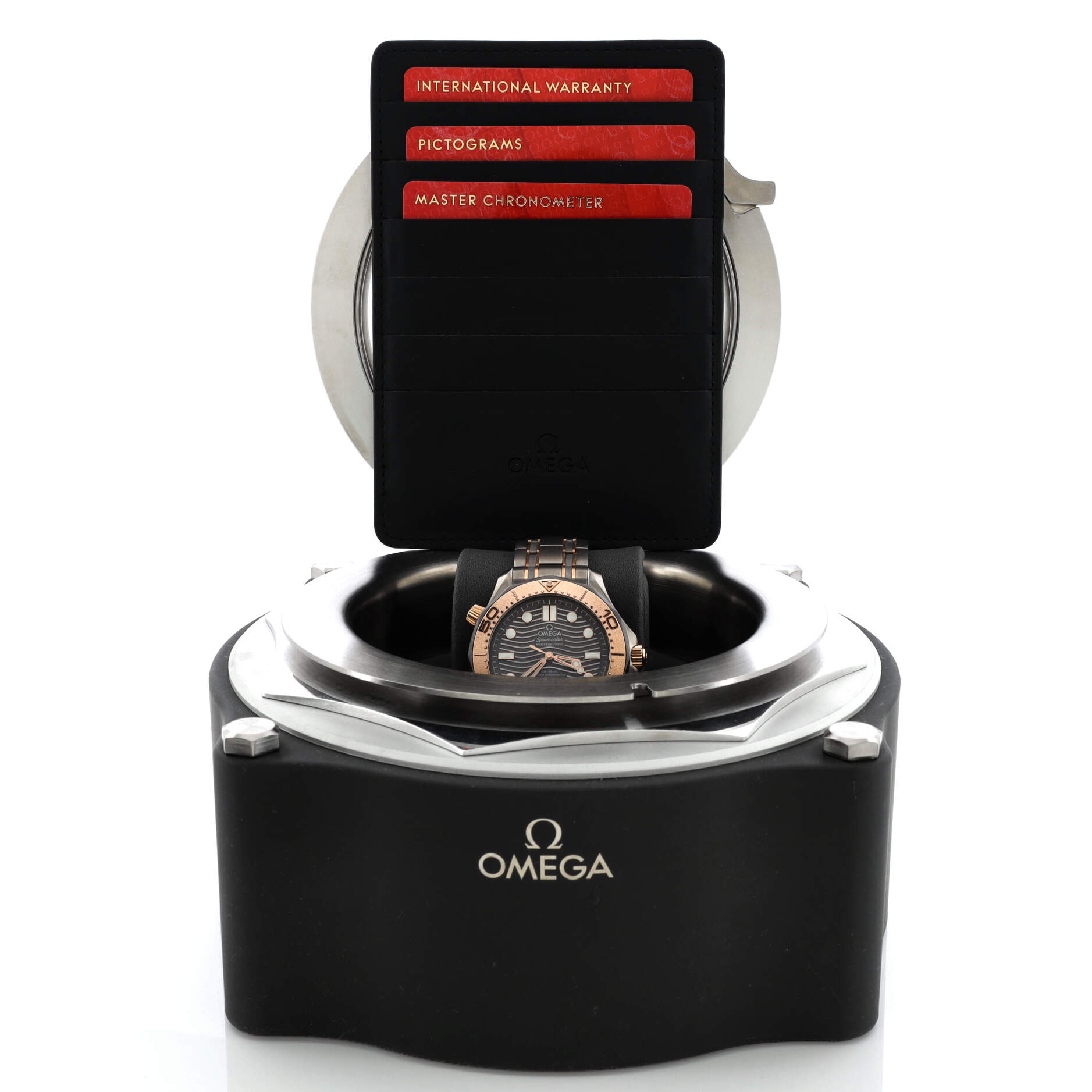 Seamaster Professional Diver 300M Co-Axial Master Chronometer Automatic Watch Titanium Tantalum and Sedna Gold 42
