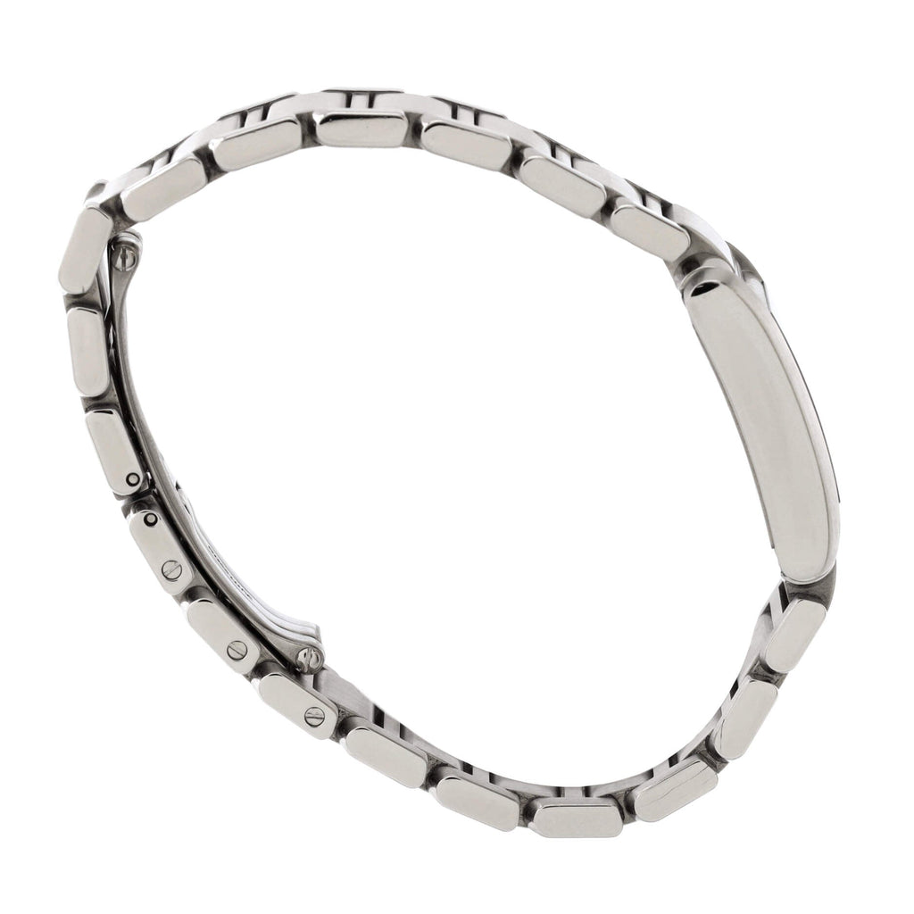 Tank Francaise Quartz Watch Stainless Steel with Diamond Markers 25