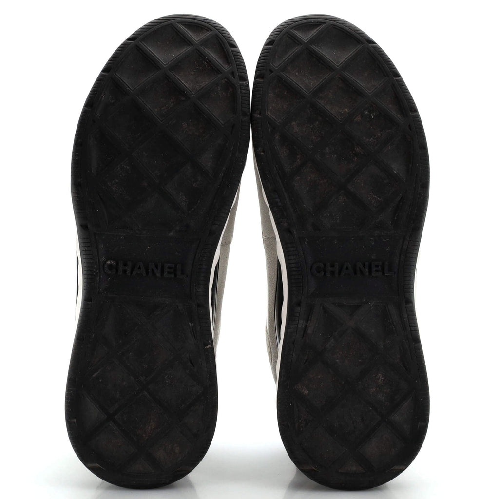 Women's CC Cap Toe Logo Sneakers Suede and Mixed Fibers