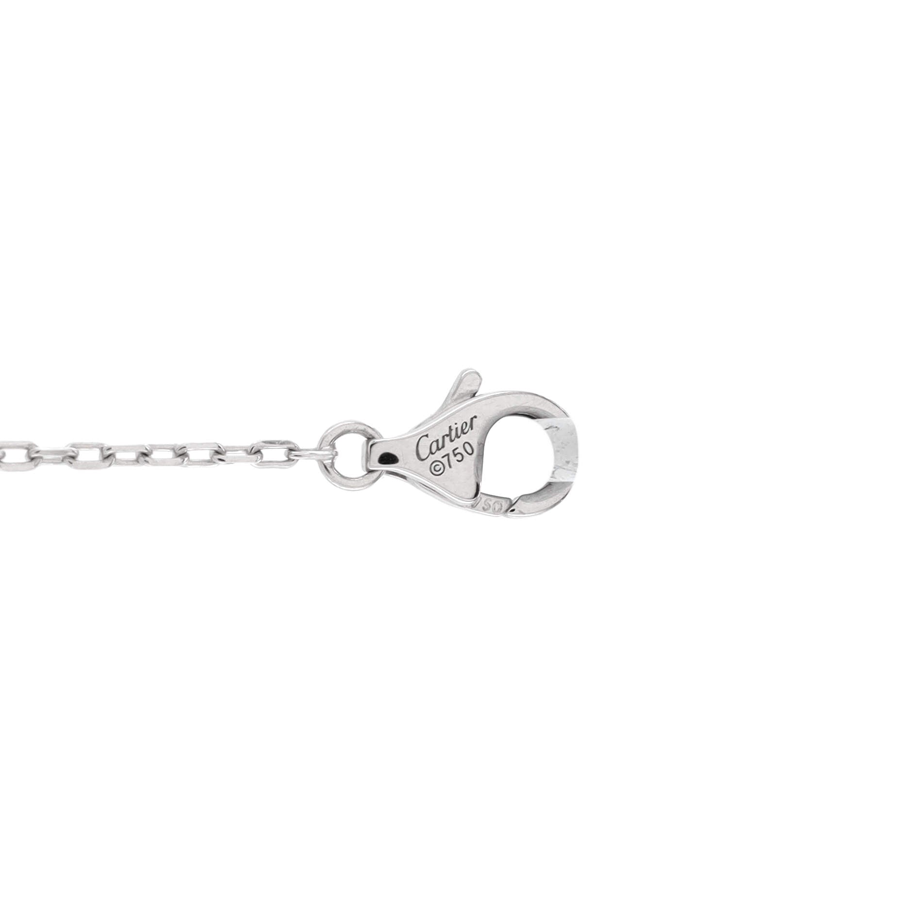 Cartier D'Amour Pendant Necklace 18K White Gold with Diamond Large