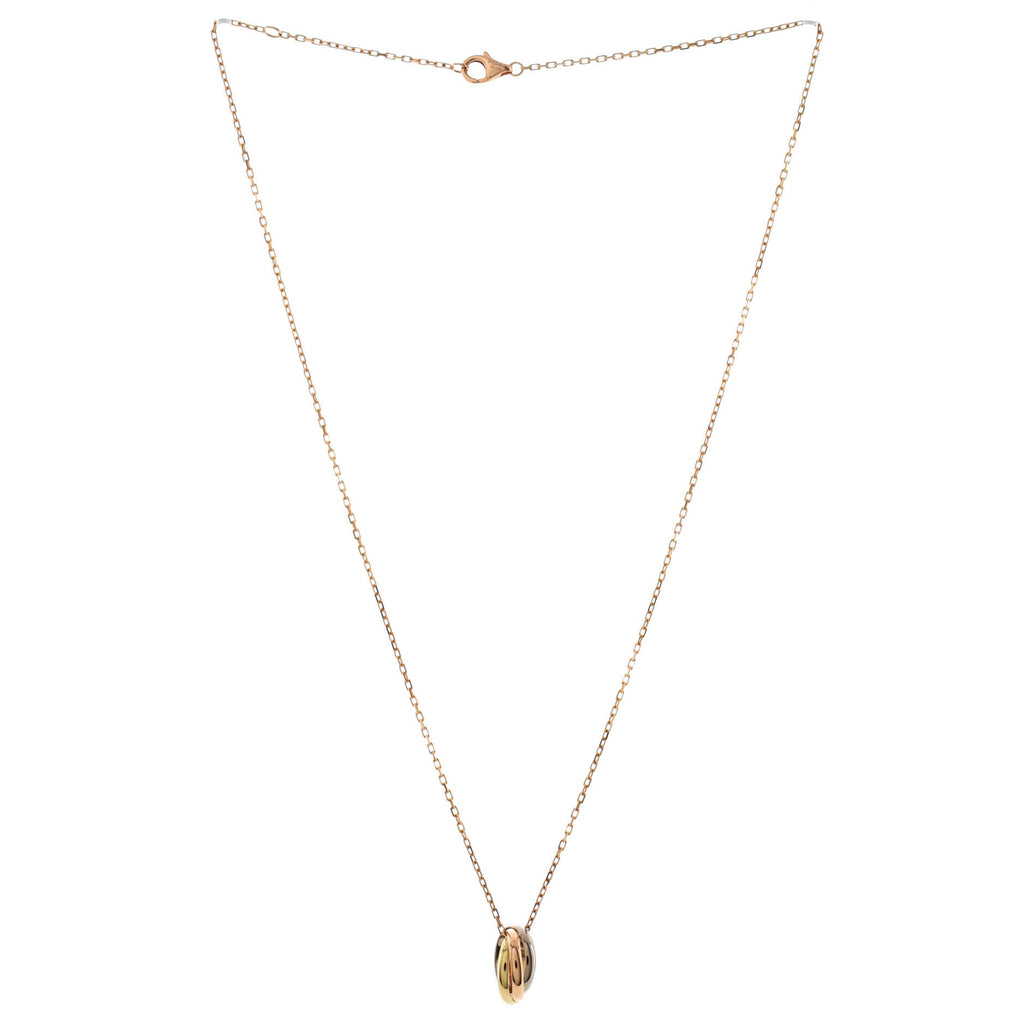 Trinity Pendant Necklace 18K Tricolor Gold