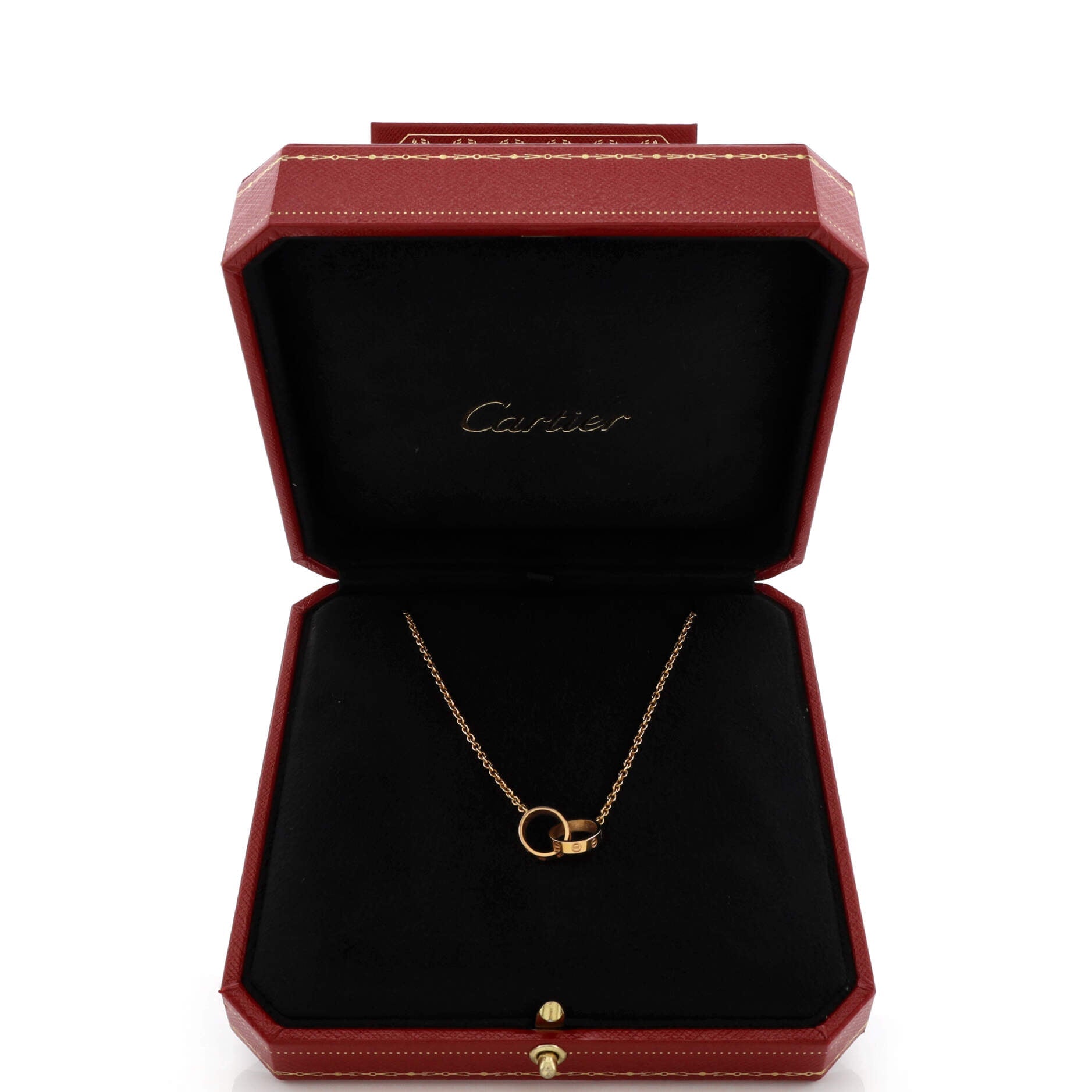 Love Interlocking Necklace 18K Rose Gold