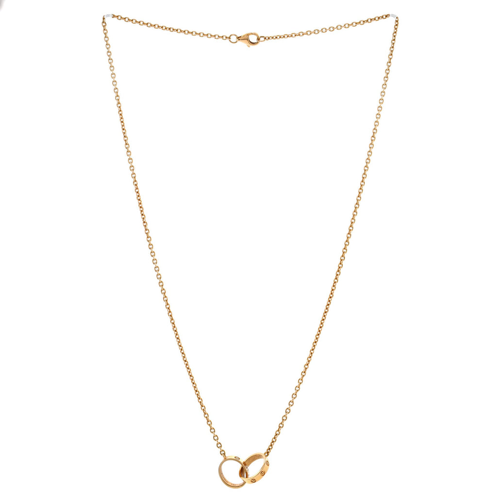 Love Interlocking Necklace 18K Rose Gold
