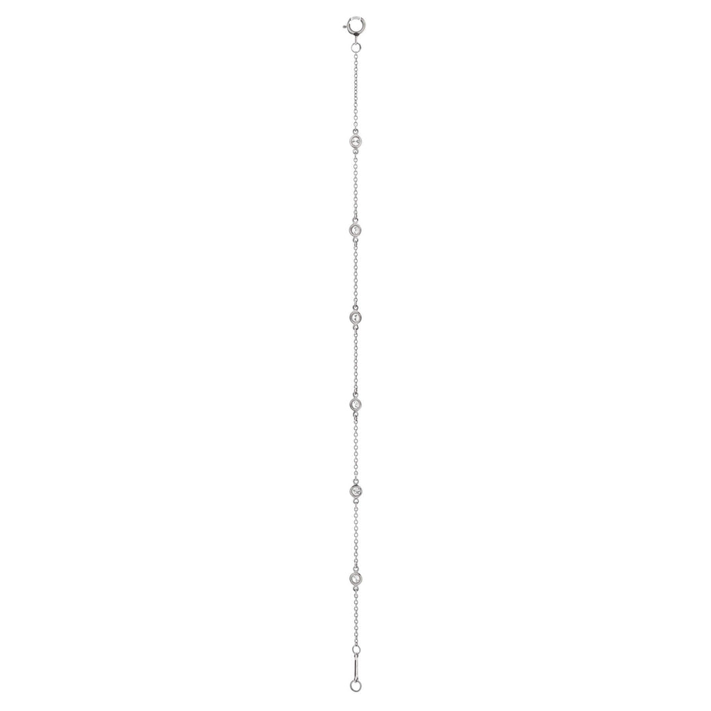 Elsa Peretti Diamonds by the Yard 6 Stone Bracelet Platinum with Diamonds