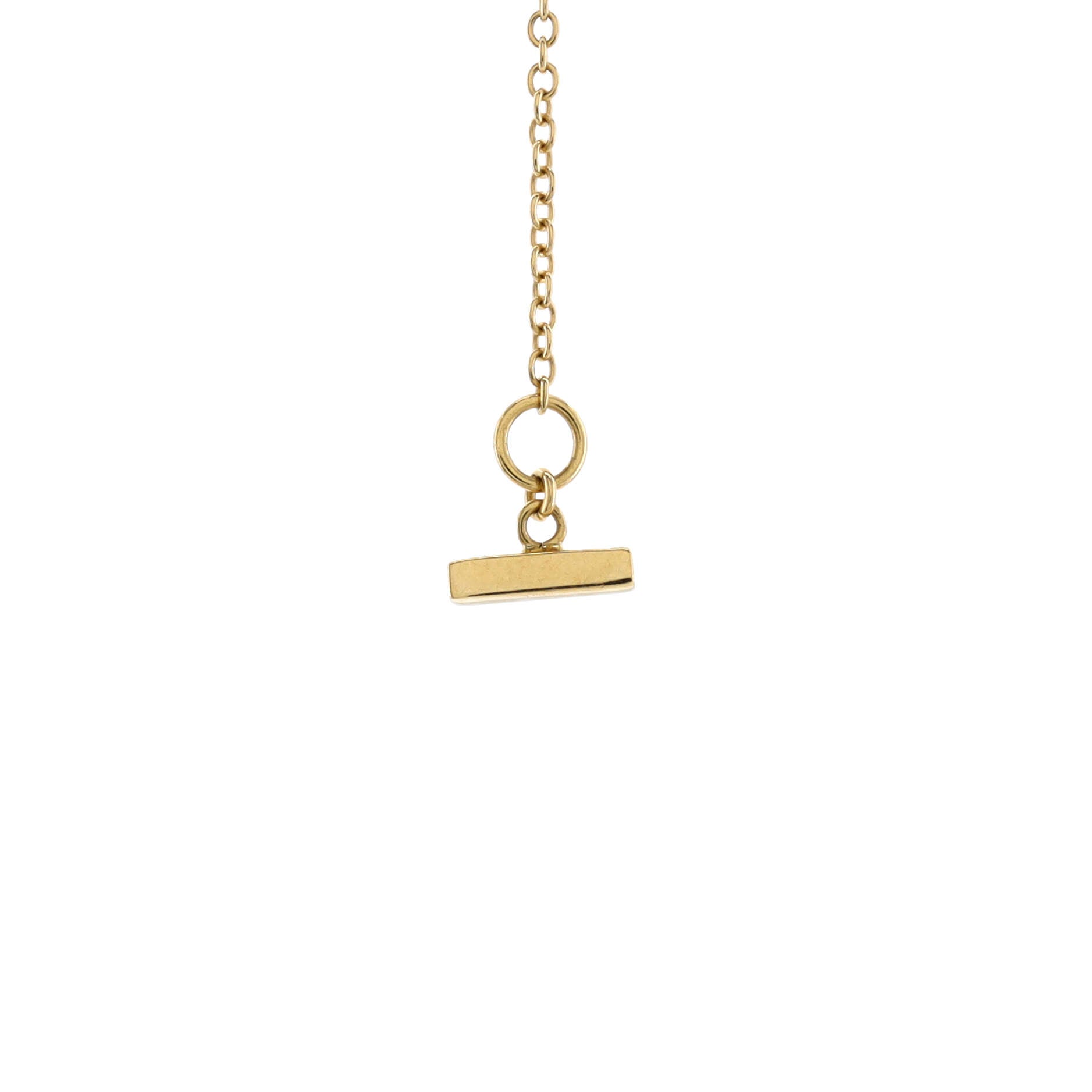 T Smile Pendant Necklace 18K Yellow Gold Mini