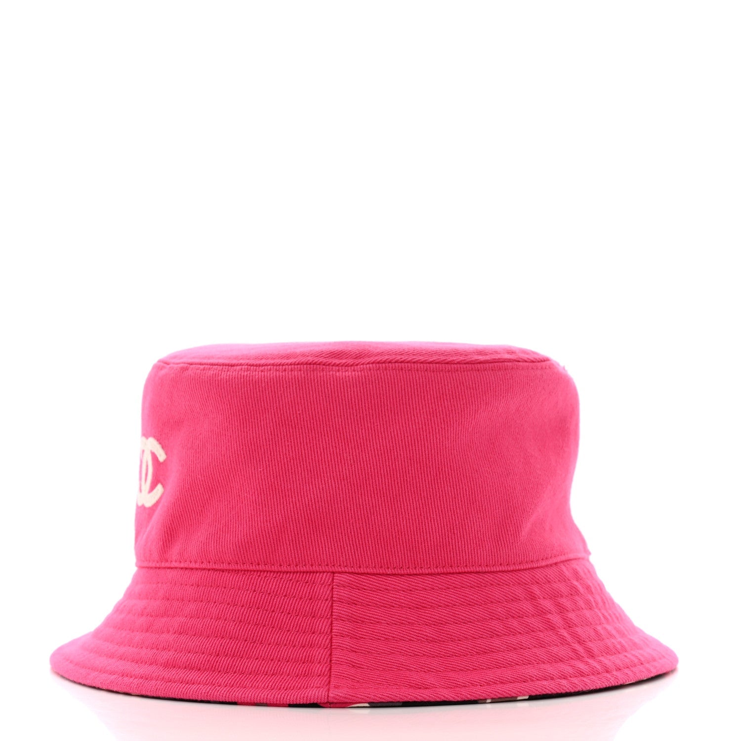 Canvas Reversible CC Bucket Hat Fuchsia