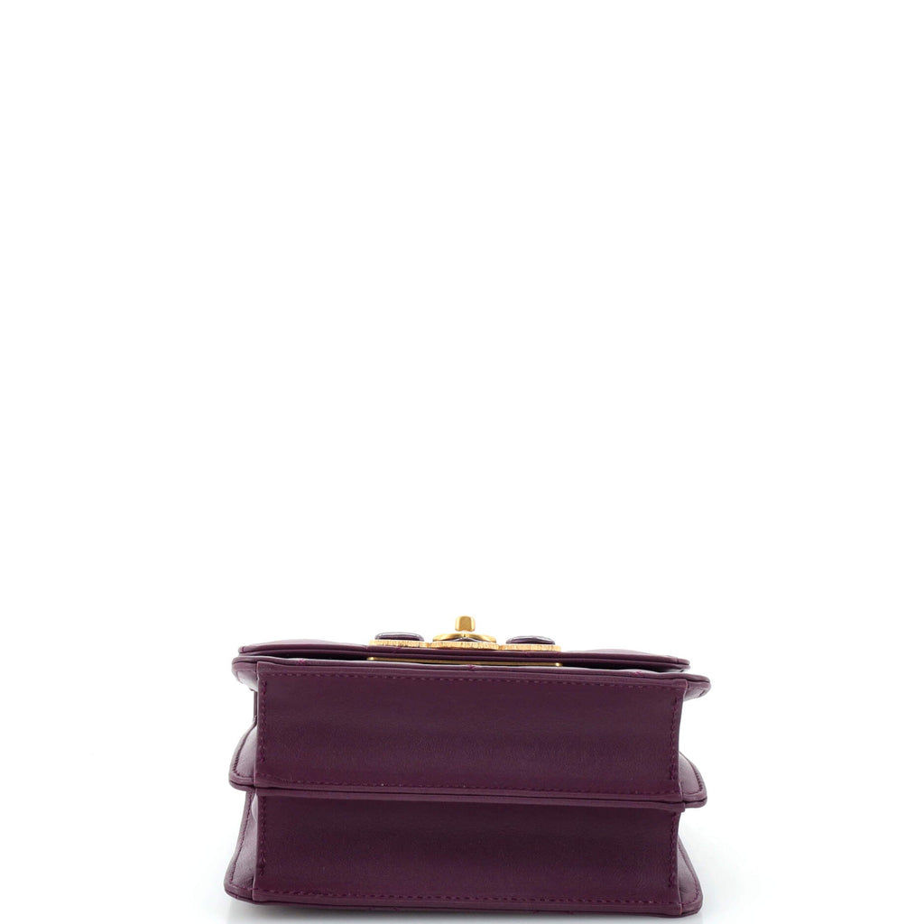 Resin CC Flap Bag Quilted Calfskin Mini