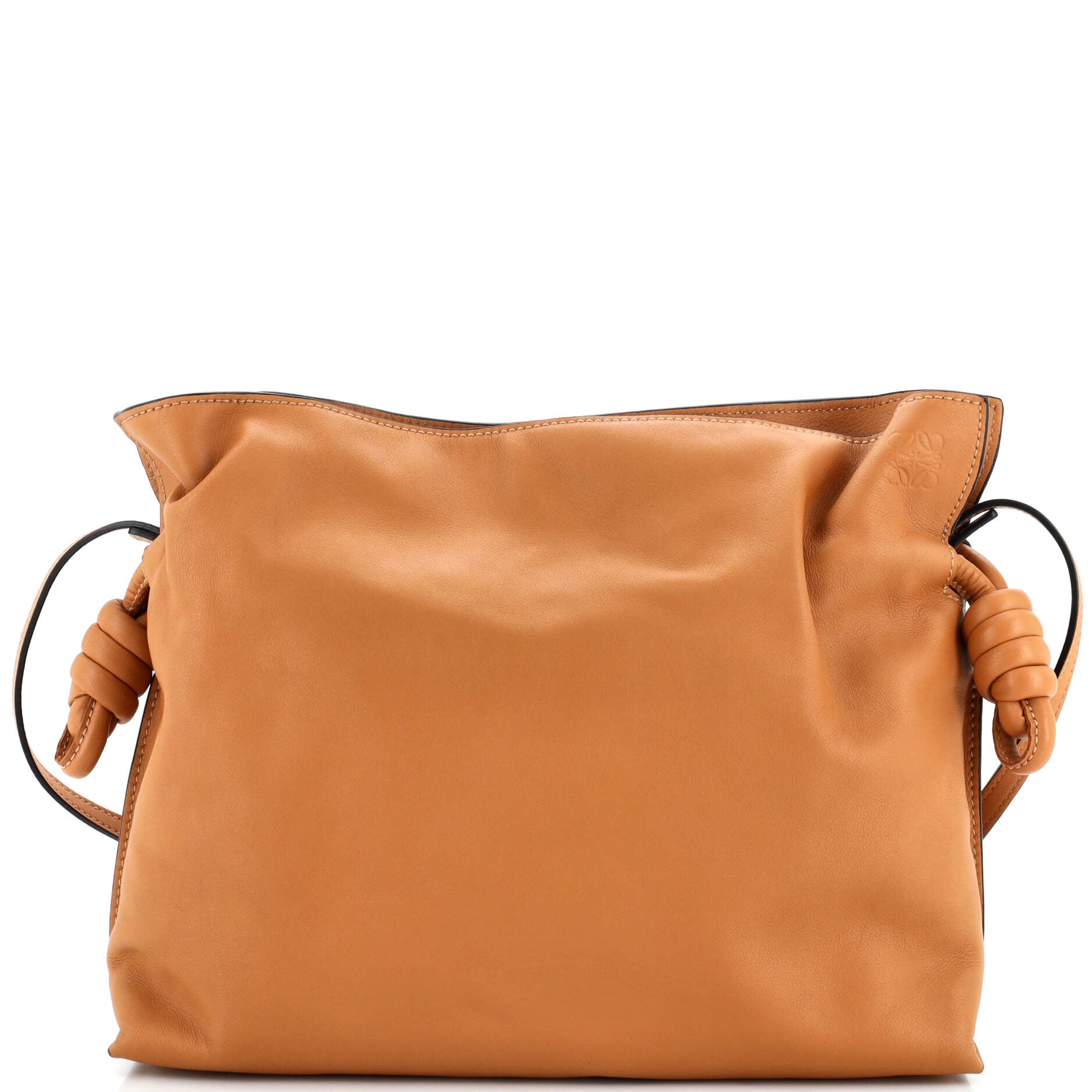 Flamenco Knot Clutch Leather Medium