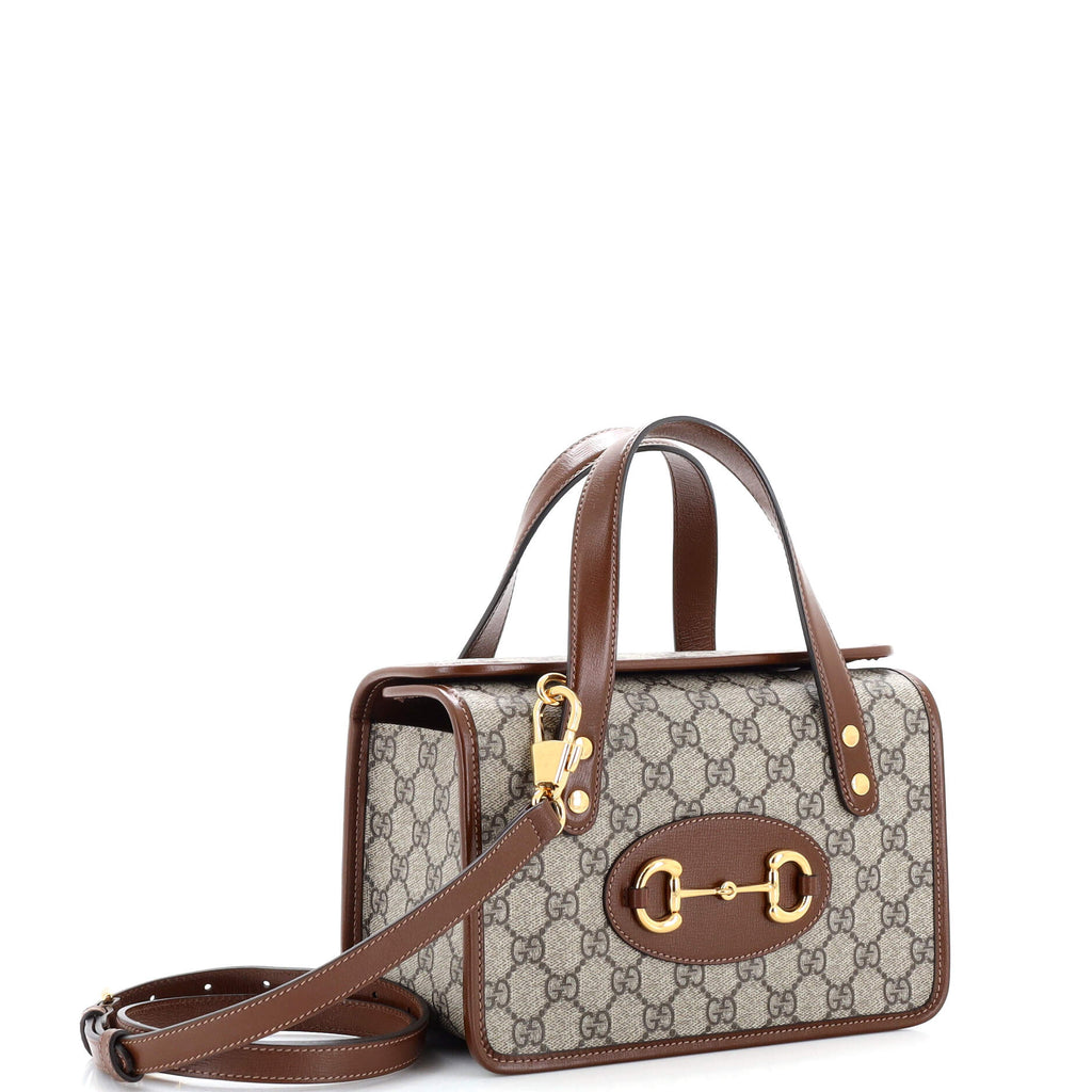 Horsebit 1955 Boston Bag GG Coated Canvas Mini