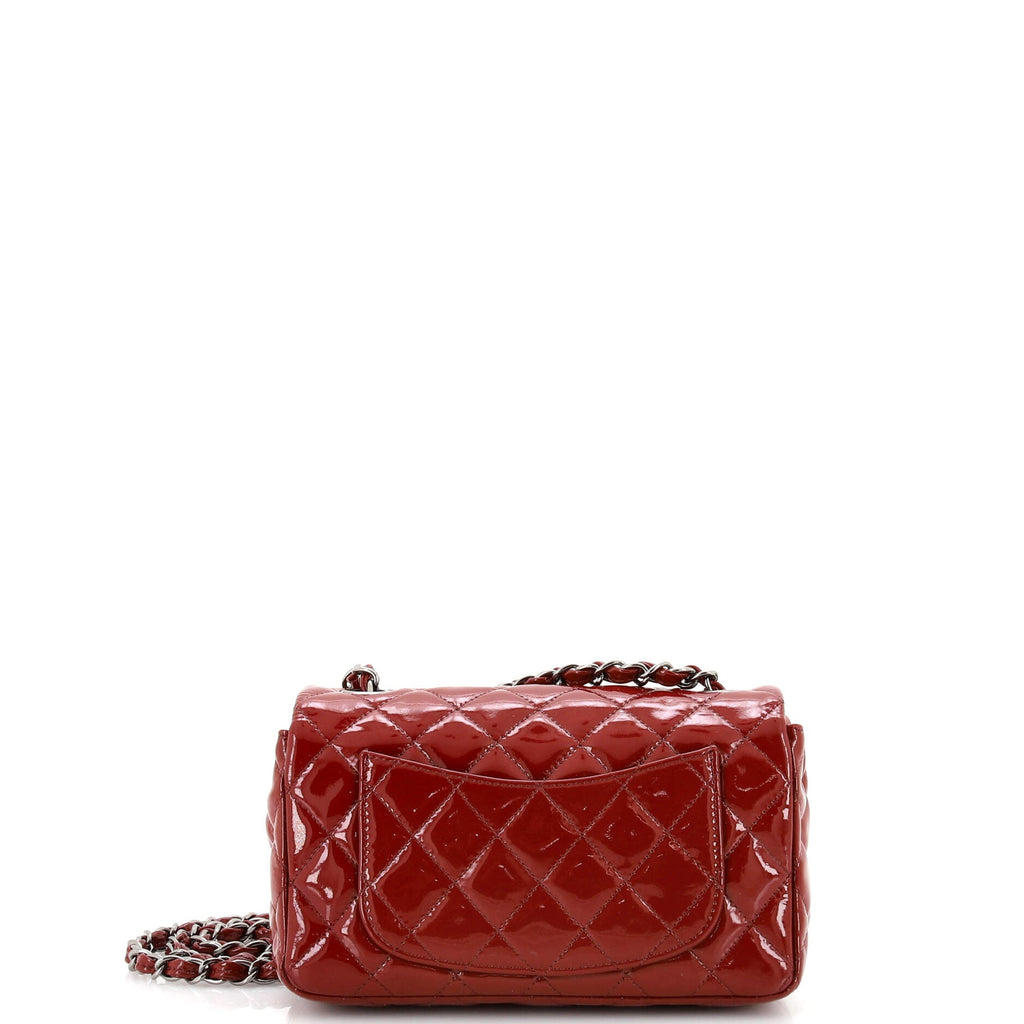 Classic Single Flap Bag Quilted Patent Mini