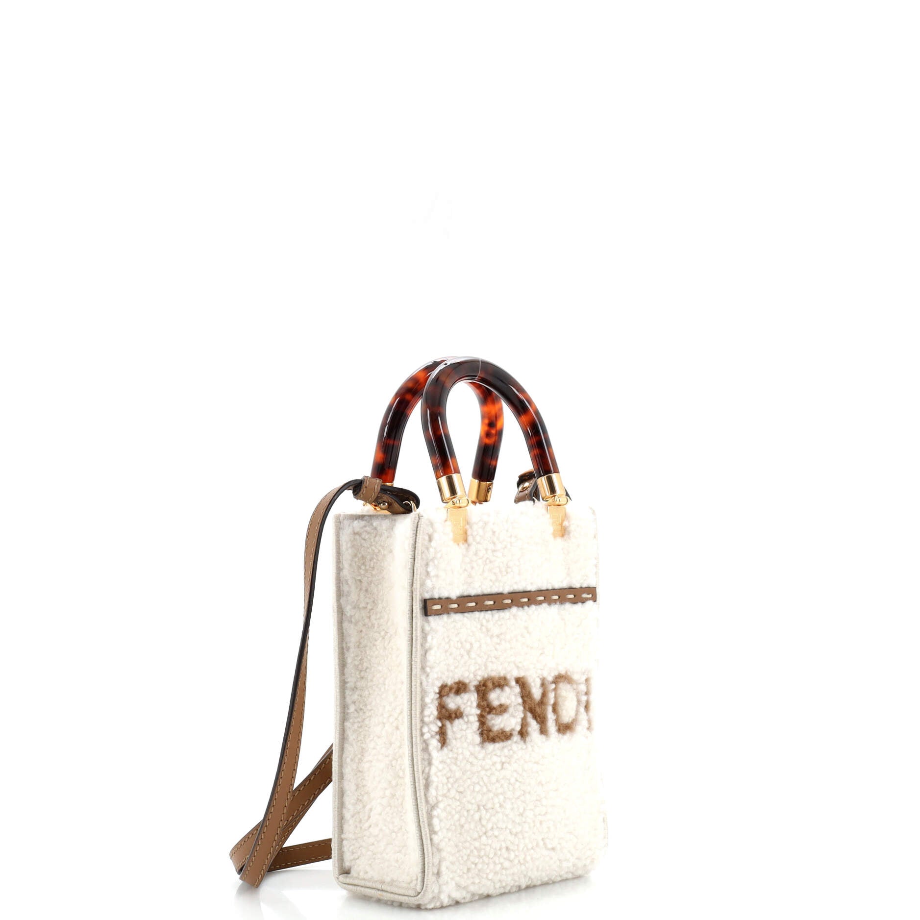 Sunshine Shopper Tote Shearling Mini