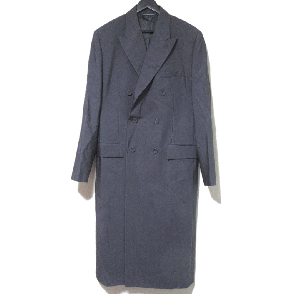 Dior Homme Silk Blend Double-Breasted Long Chester Coat