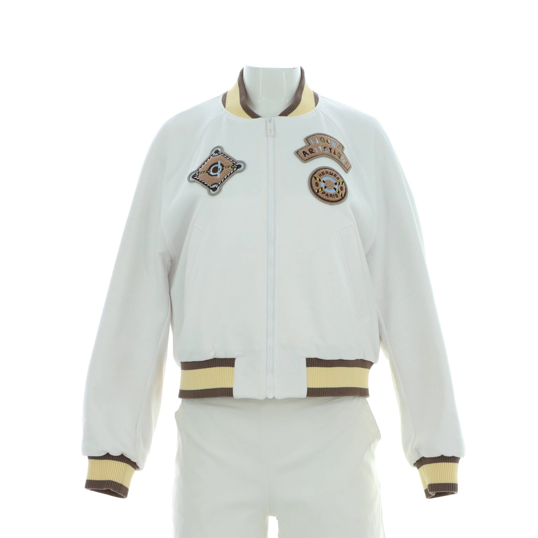Women's Varsity Bomber Jacket Embroidered Cotton