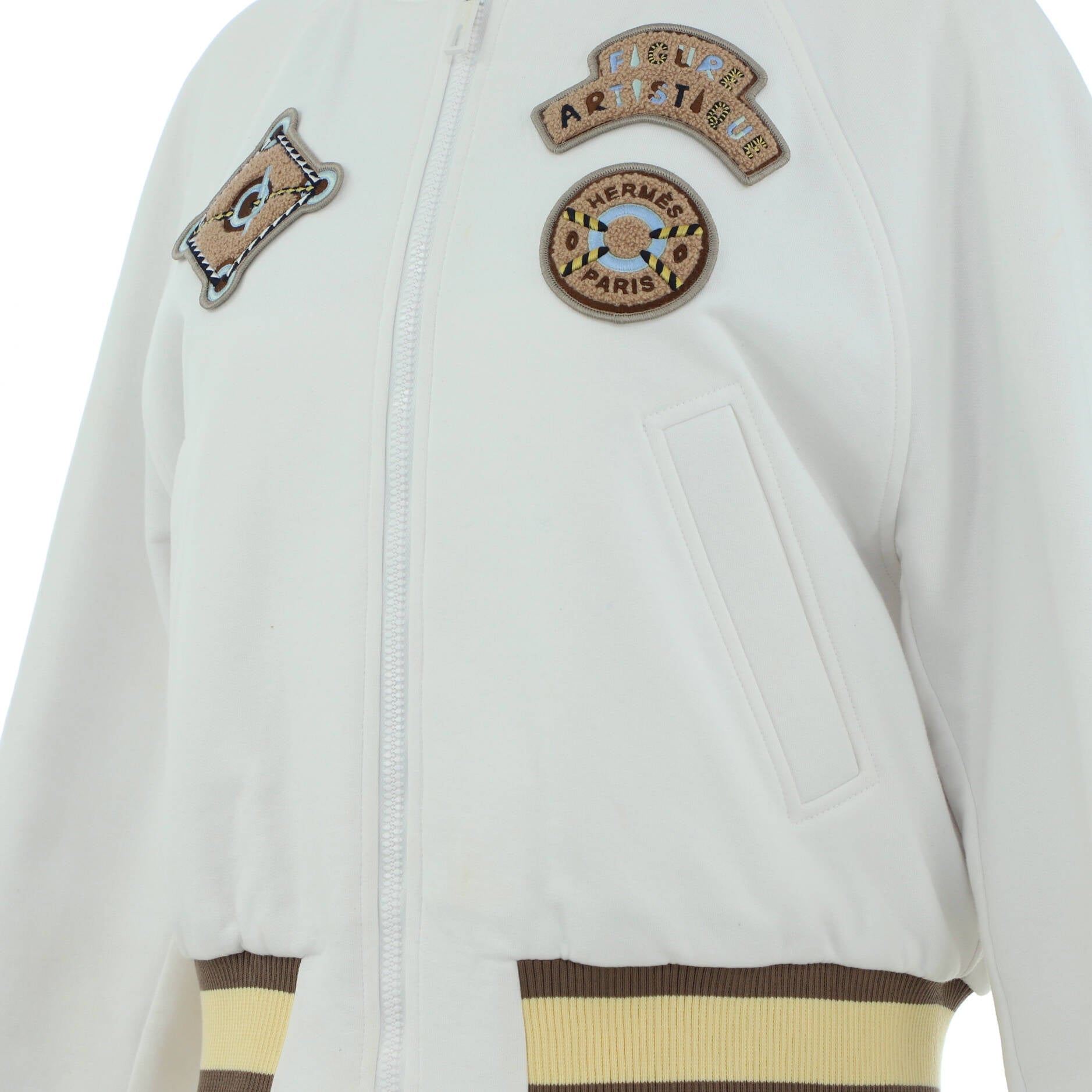 Women's Varsity Bomber Jacket Embroidered Cotton