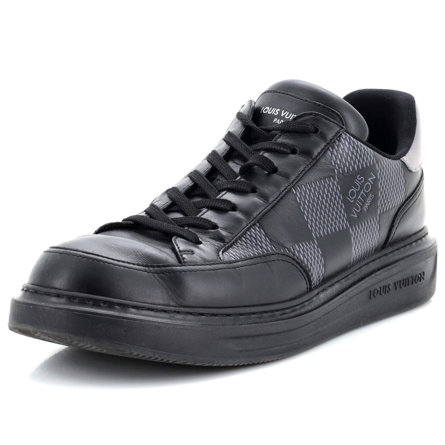 Men's Beverly Hills Sneakers Damier Graphite Leather
