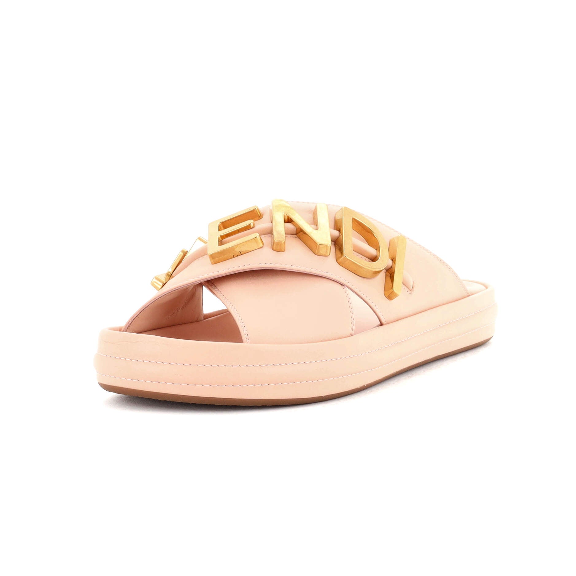 Women's Fendigraphy Slide Sandals Leather
