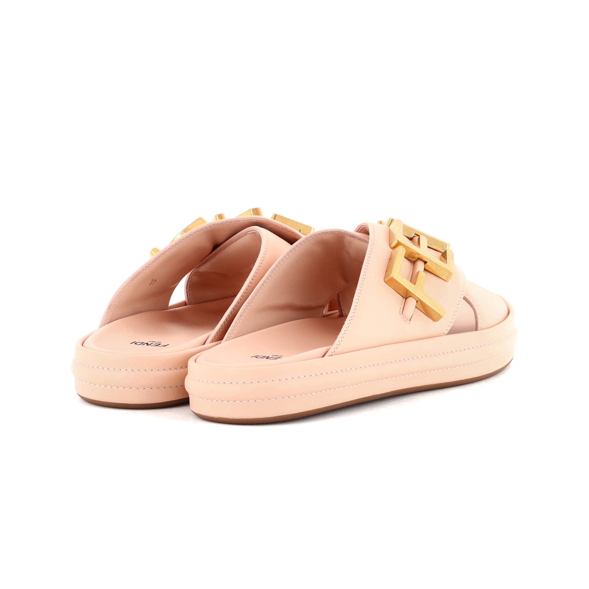 Women's Fendigraphy Slide Sandals Leather