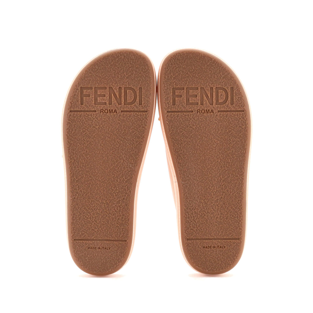 Women's Fendigraphy Slide Sandals Leather