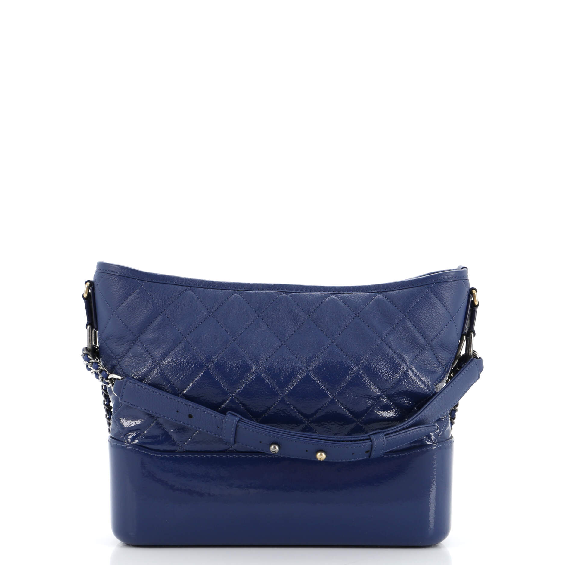Gabrielle Hobo Quilted Goatskin and Patent Medium