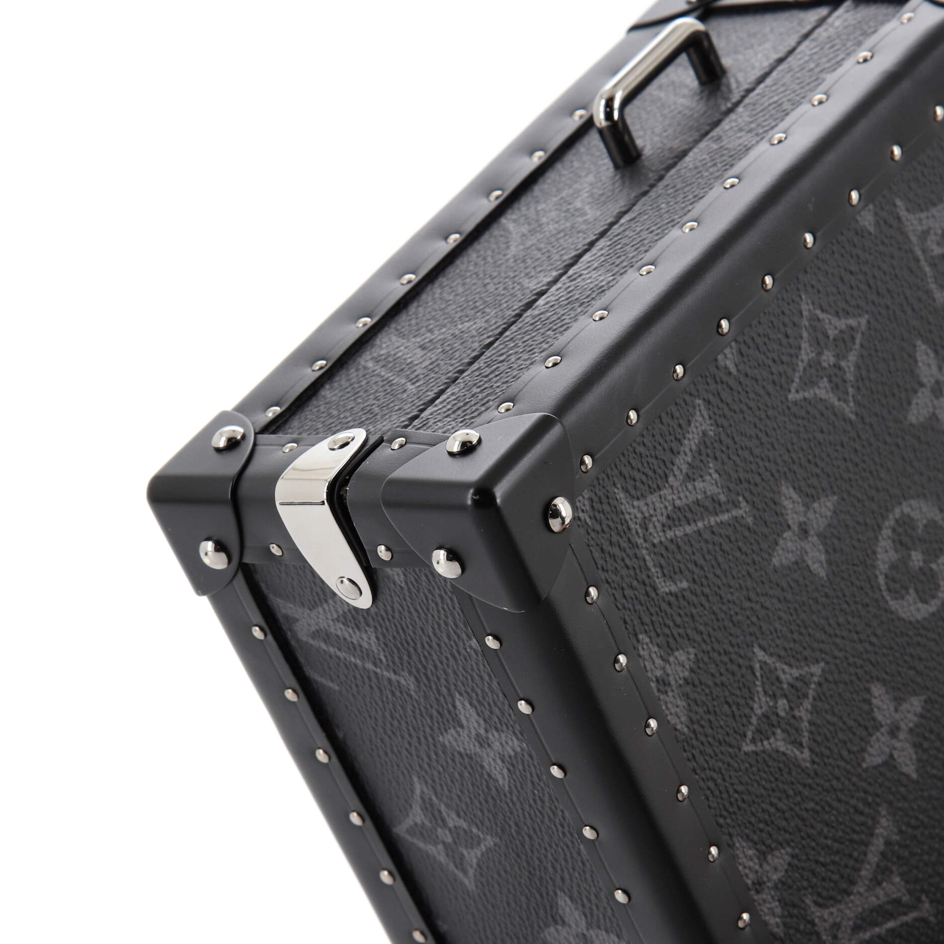 Louis Vuitton Clutch Box Bag Monogram Eclipse and Leather