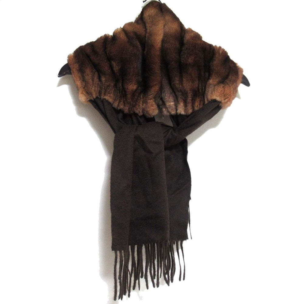 Fendi Orylag Fur Cashmere Scarf