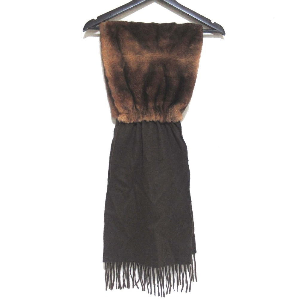 Fendi Orylag Fur Cashmere Scarf