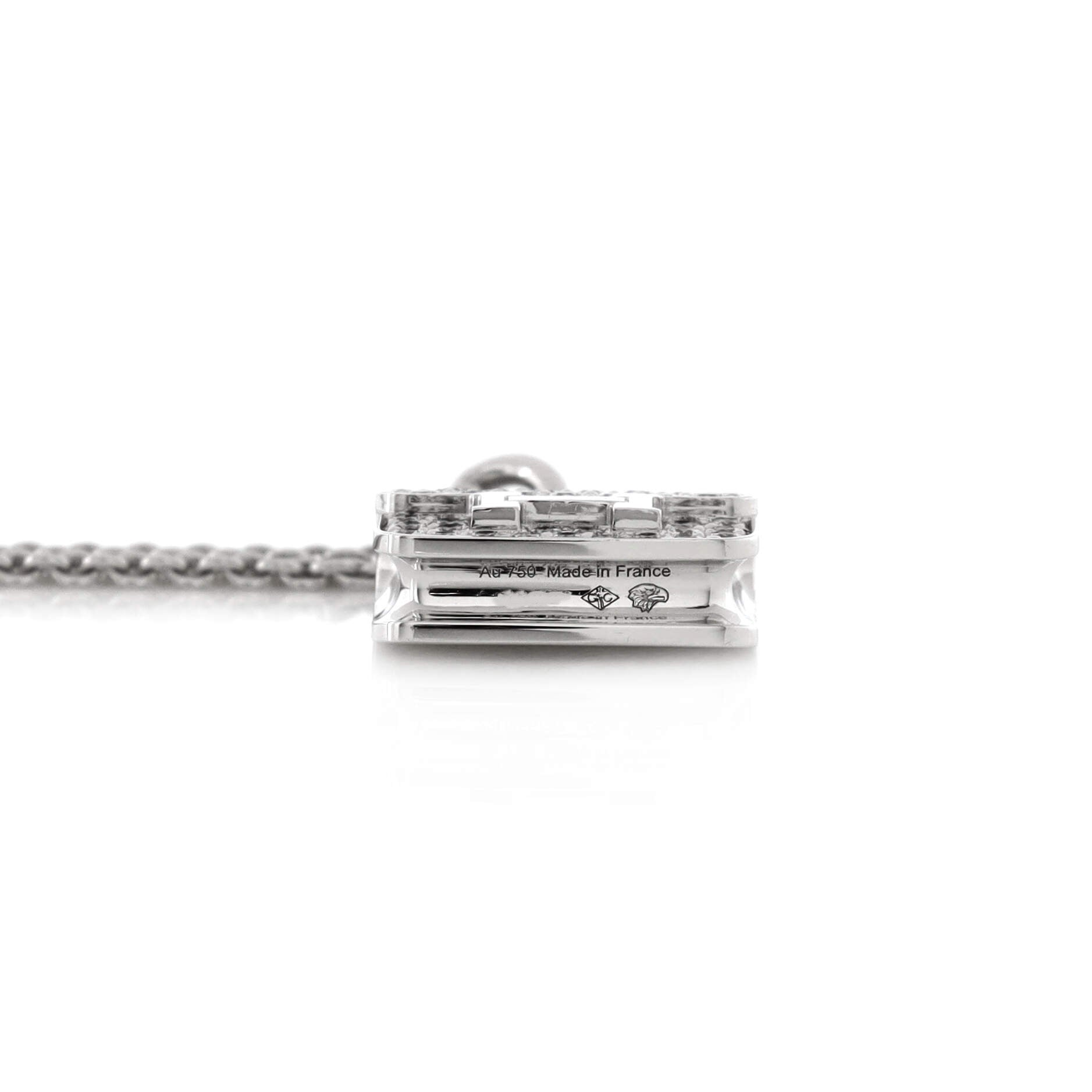 Amulettes Constance Pendant NM Necklace 18K White Gold and Diamonds