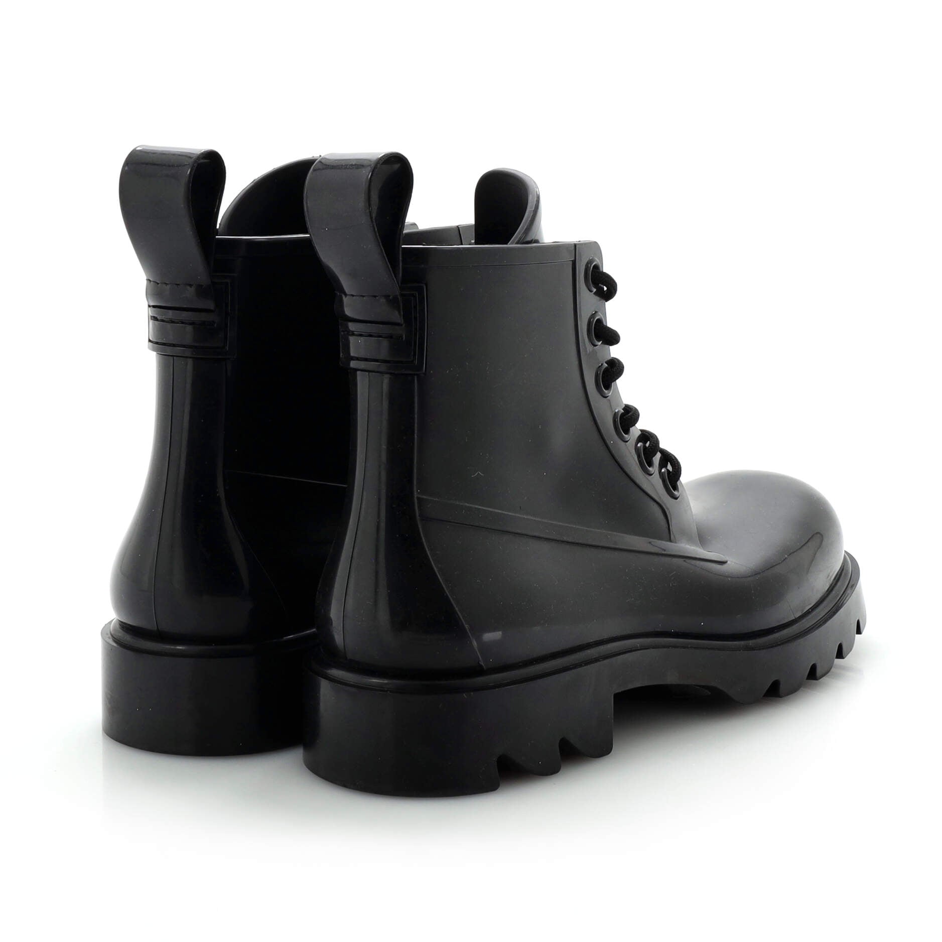Stride Lace Up Boots Rubber