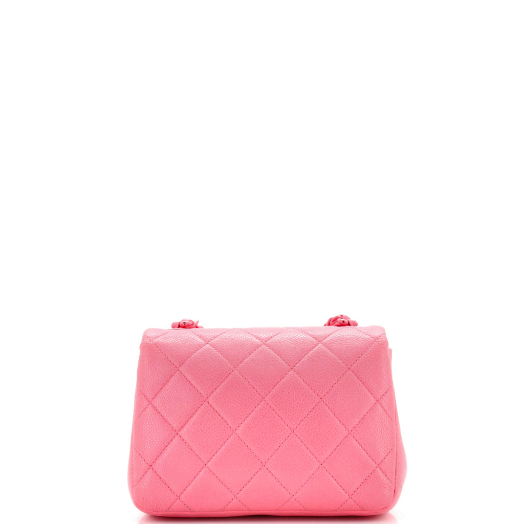 Incognito Square Flap Bag Quilted Caviar Mini