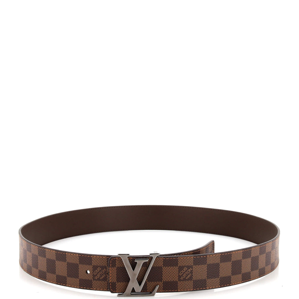 LV Initiales Reversible Belt Damier and Leather Wide 110