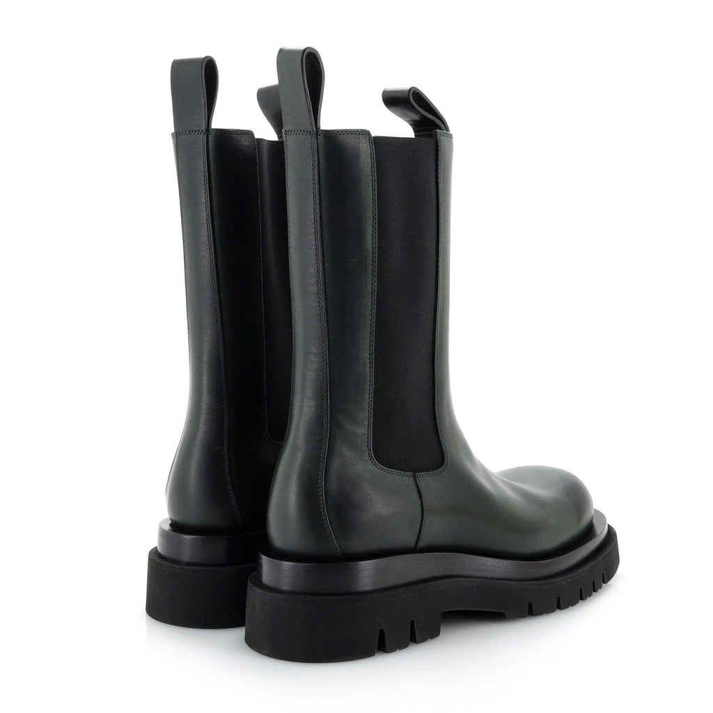 Women's Lug Heeled Chelsea Boots Leather
