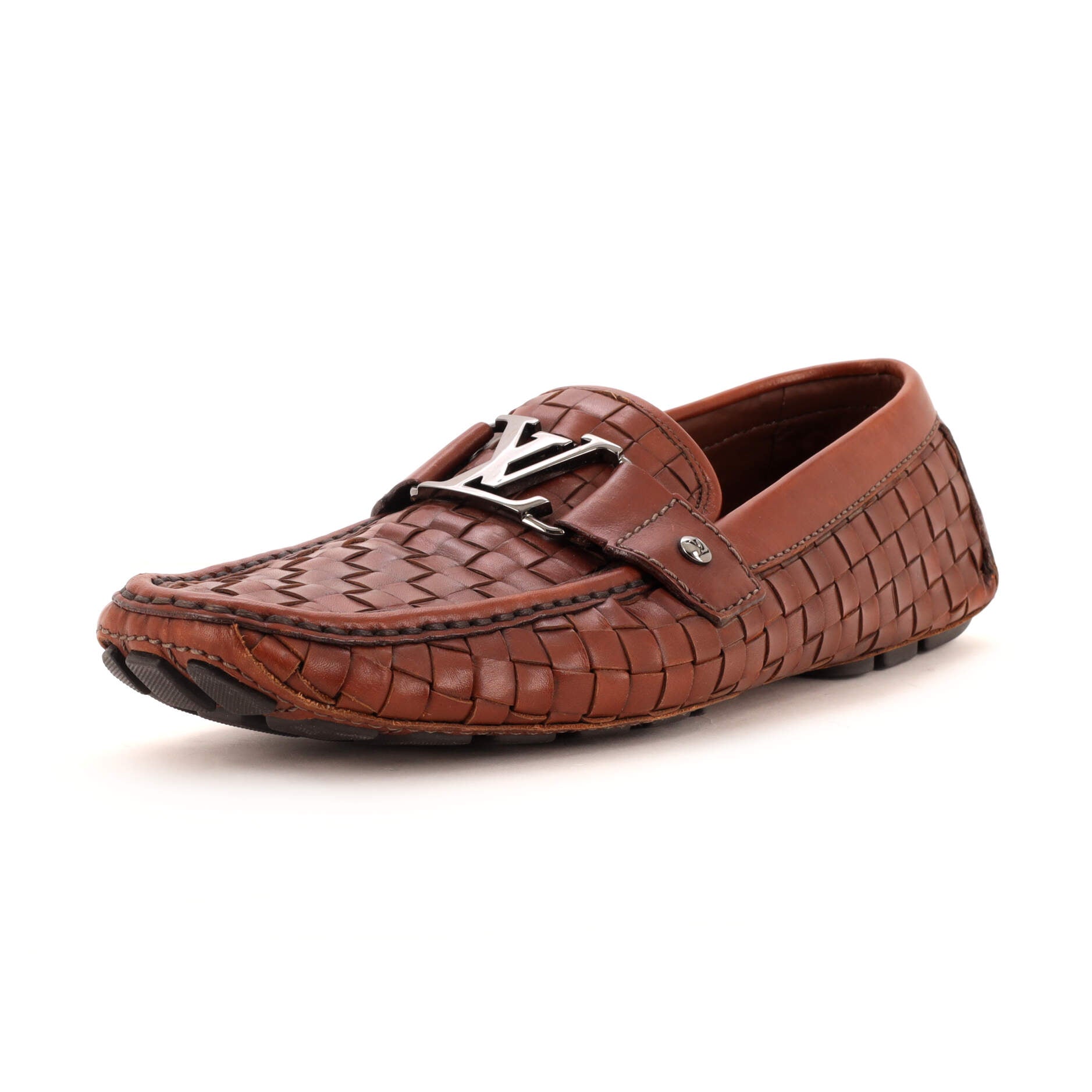 Men's Monte Carlo Moccasin Loafers Woven Leather