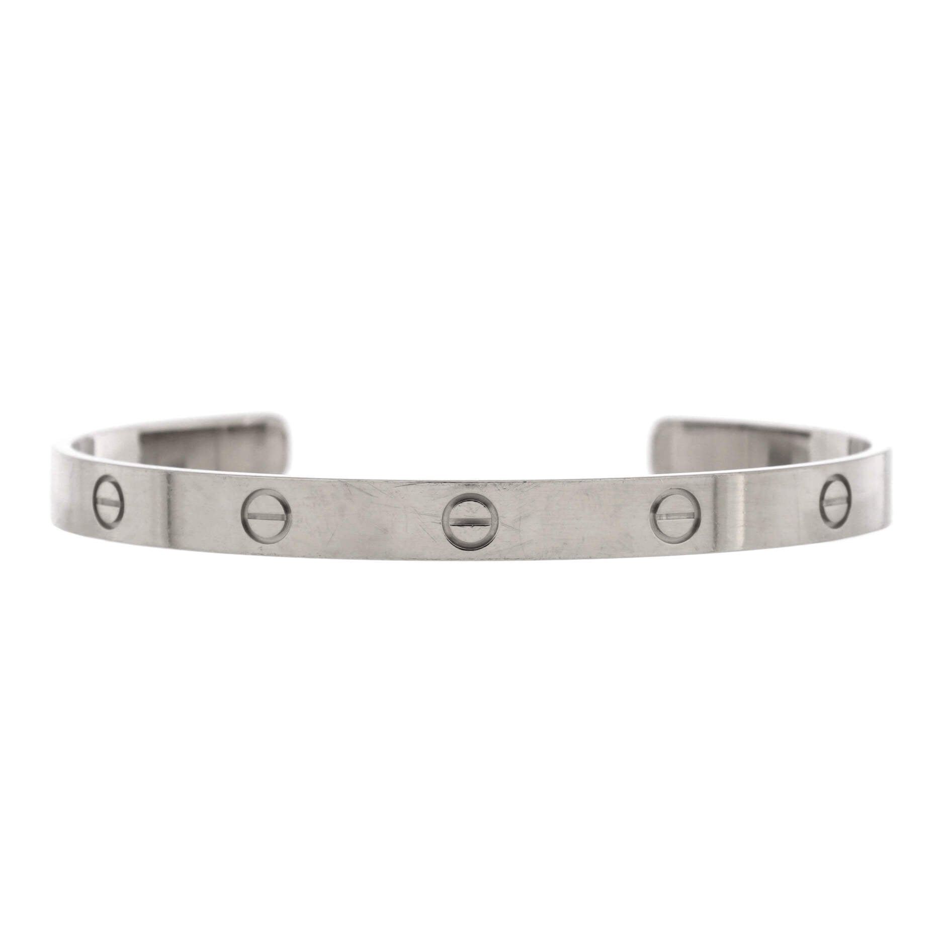 Love Cuff Bracelet 18K White Gold