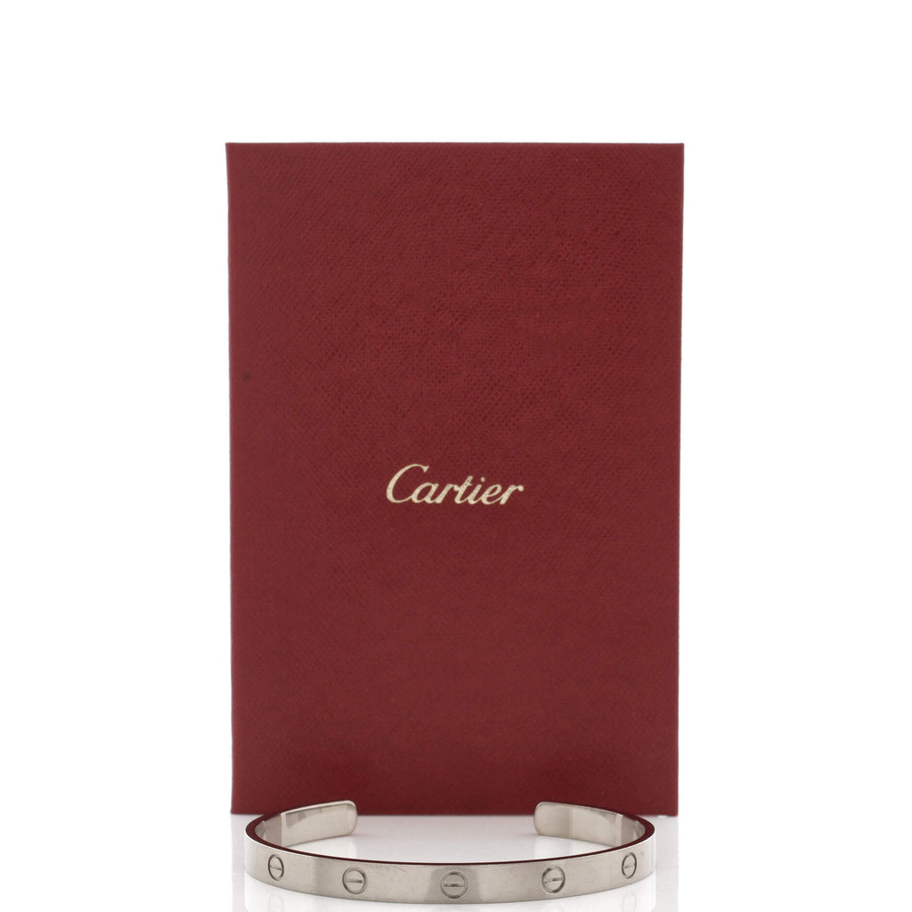 Love Cuff Bracelet 18K White Gold