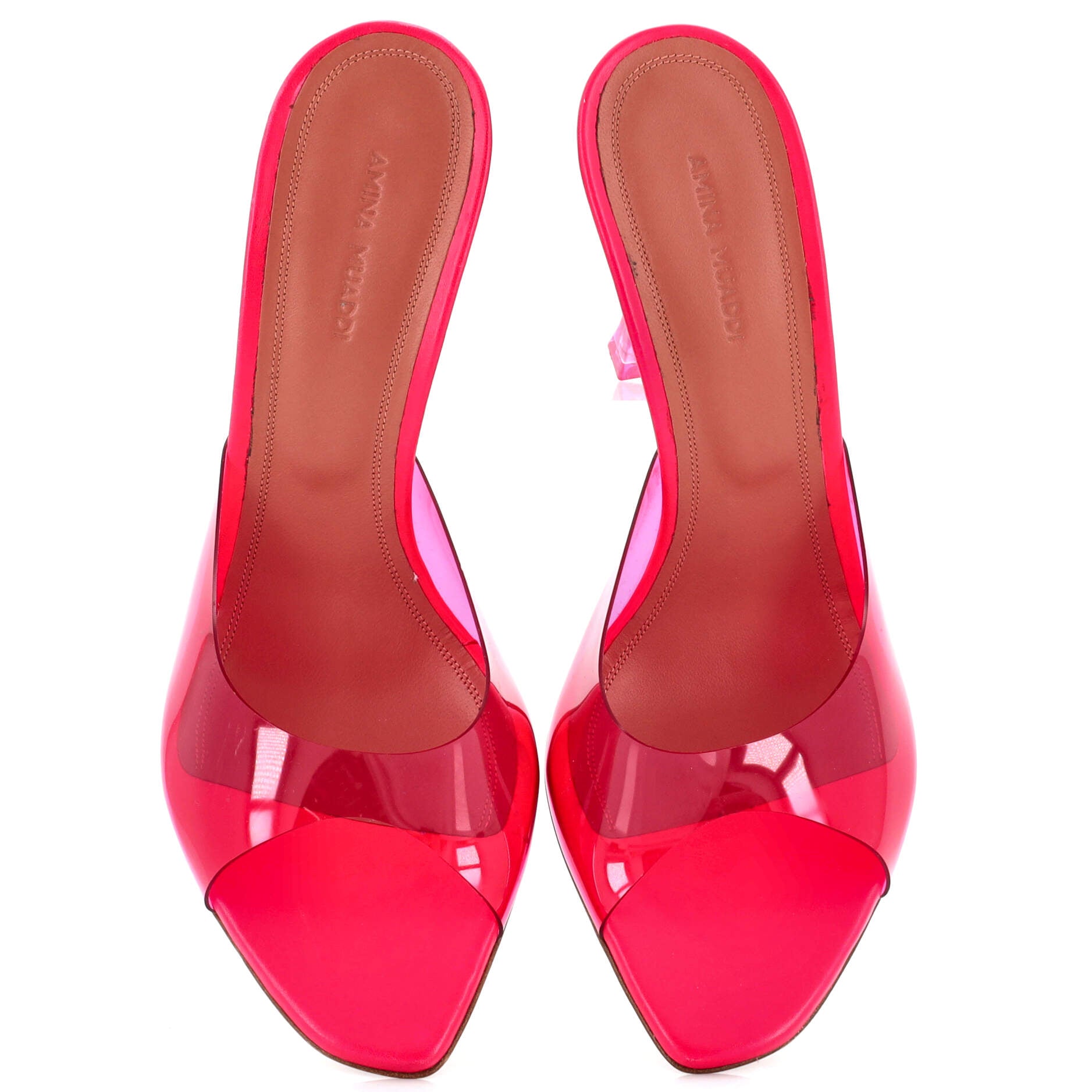 Women's Alexa Glass Heeled Mules PVC 105