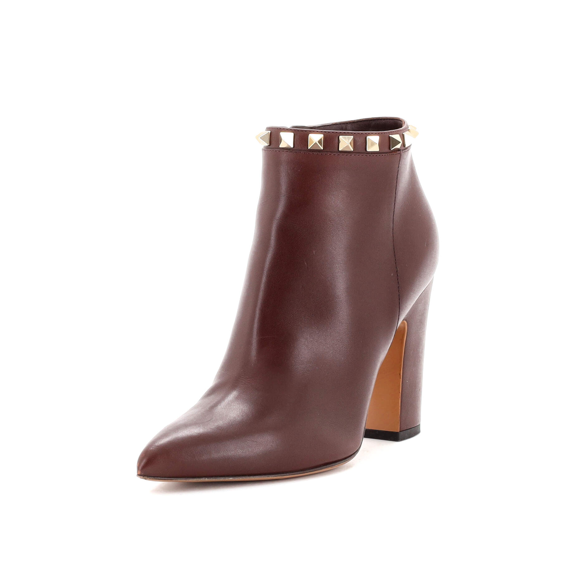Women's Rockstud Ankle Boots Leather