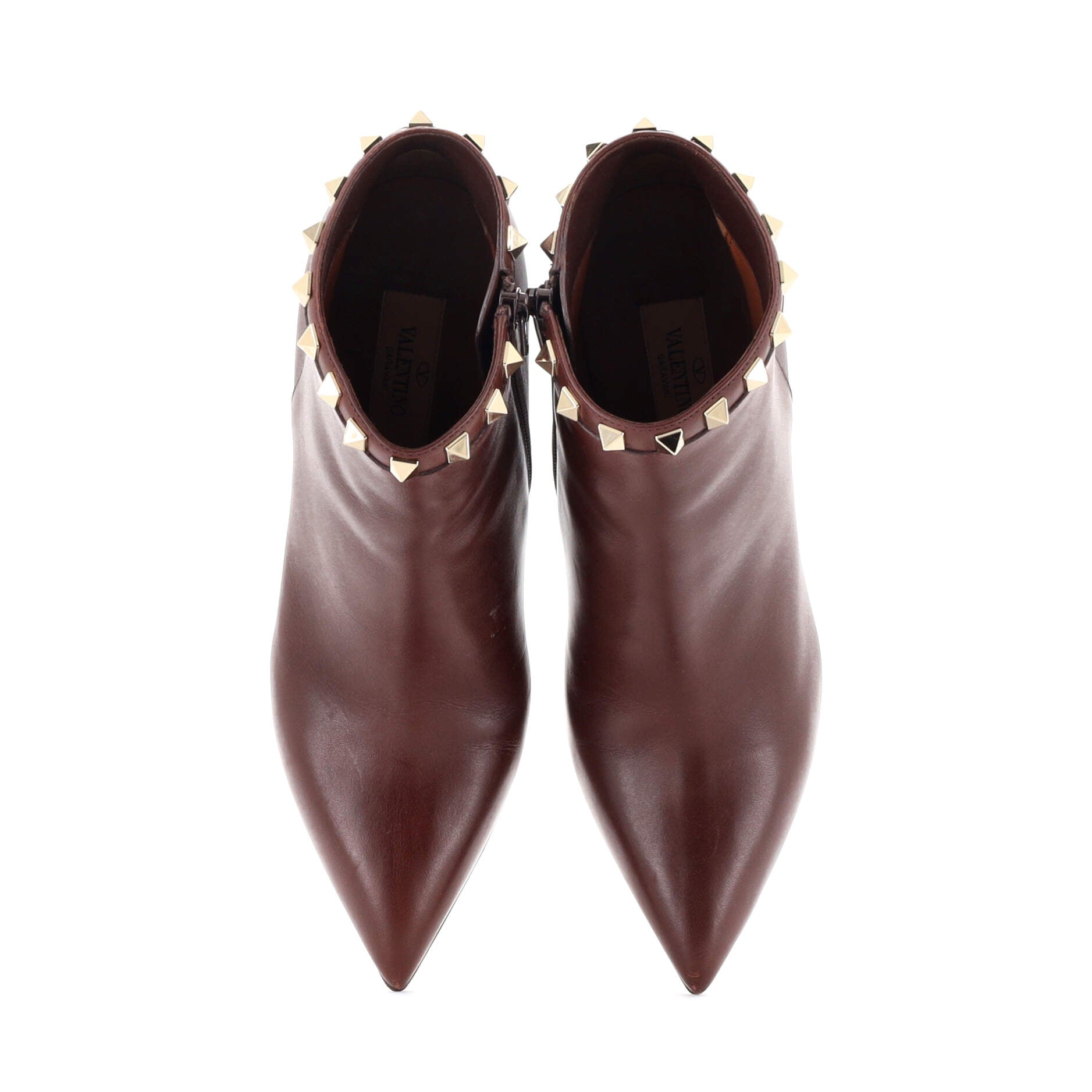 Women's Rockstud Ankle Boots Leather