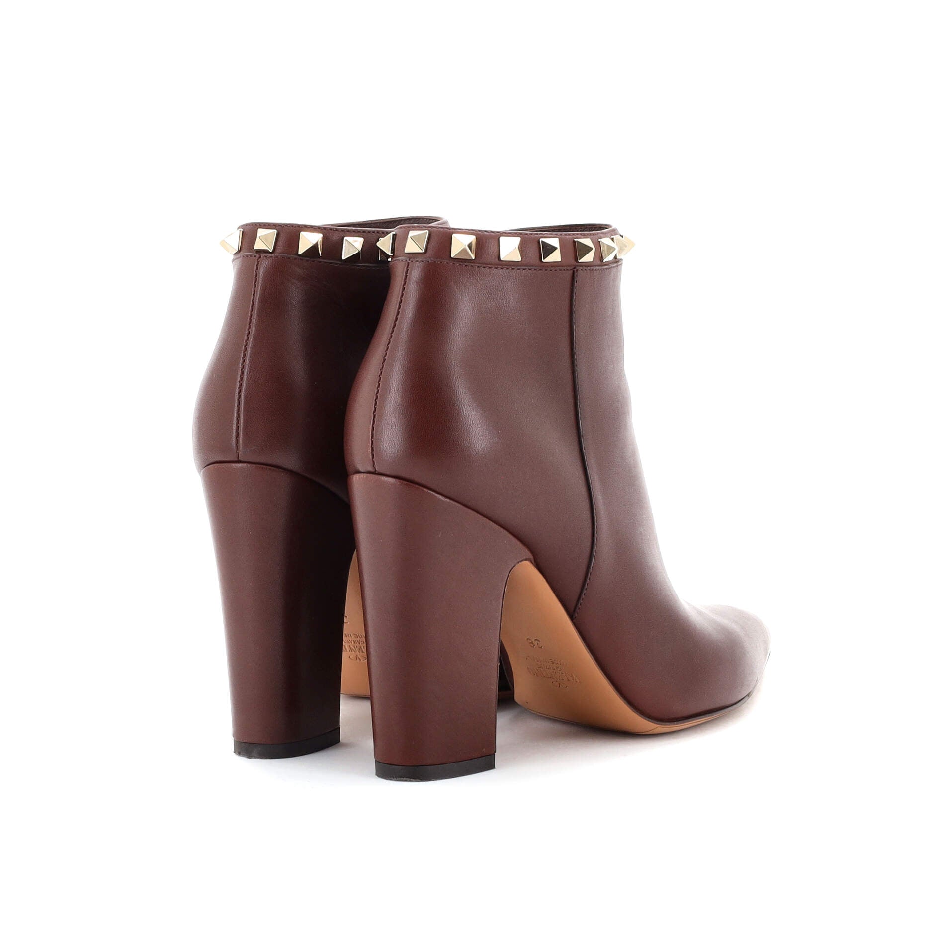 Women's Rockstud Ankle Boots Leather