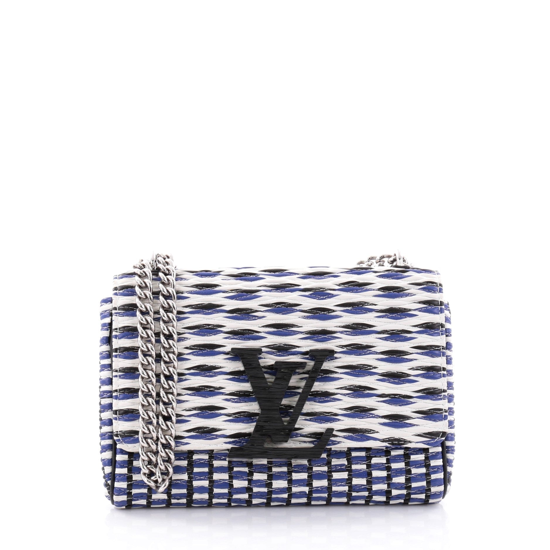 Chain Louise Smoke Clutch Quilted Leather